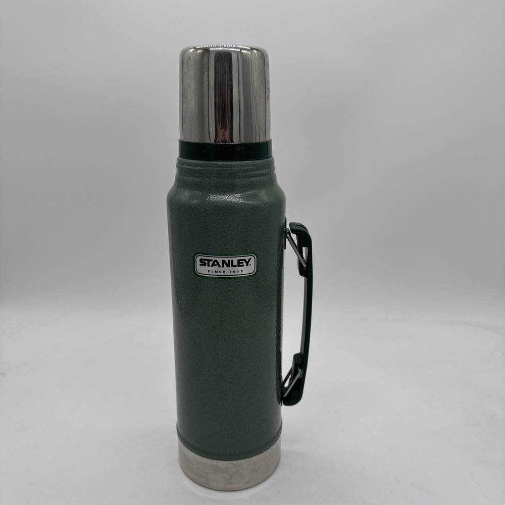 Stanley Classic Vacuum Thermos Bottle Coffee Insulated Wide Mouth 1 Qt Stainless